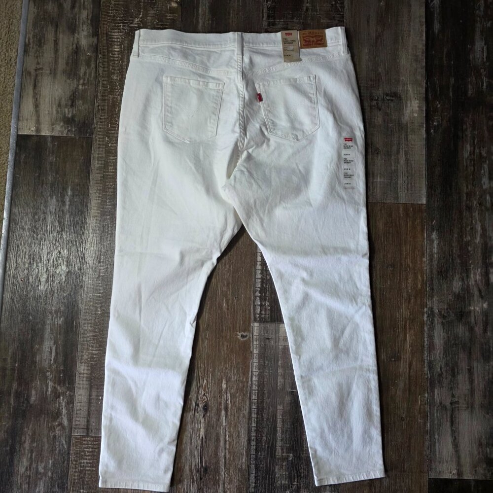 Levi's White Women's 721 High-rise Skinny Jeans 20W M - Picture 3 of 10